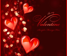 Elements of Romantic Heart vector 02