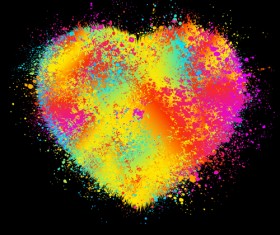 Elements of Romantic Heart vector 04