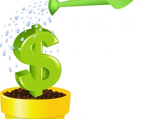 Set vector of financial elements icon 02