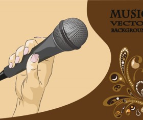 karaoke design elements vector 05
