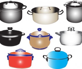Different Kitchen utensils vector 02