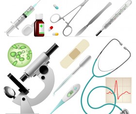 Medical elements vector collection 01