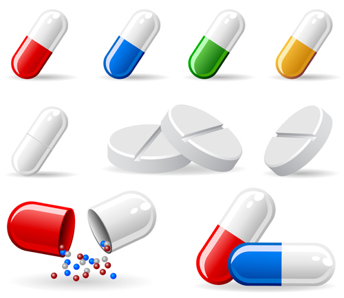 Medical elements vector collection 03