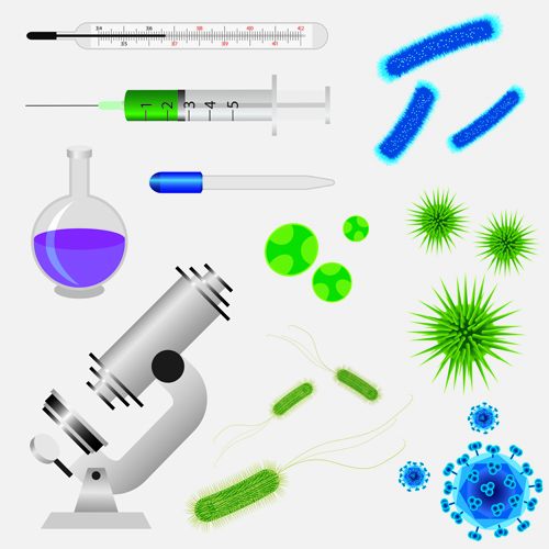 Medical elements vector collection 05