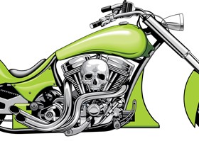 Various luxury Motorbike vector 05