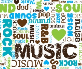 music elements and literal vector 01