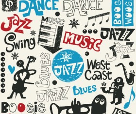 music elements and literal vector 02