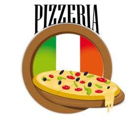 vector pizza elements art 03 set