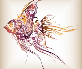 Set of cute sea animals vector 02