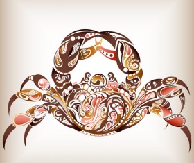 Set of cute sea animals vector 05