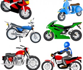 Different Traffic Tool elements vector 01