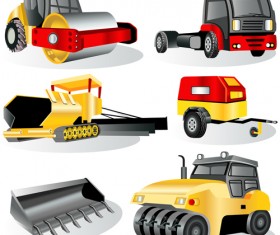 Different Traffic Tool elements vector 04