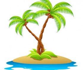 Tropical elements backgrounds vector 02