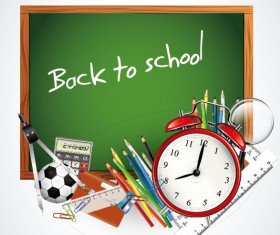 School design elements background vector 04