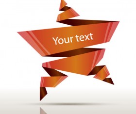 Elements of Creative Origami background vector set 04