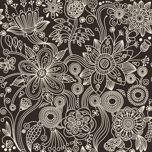 Floral Decorative pattern art elements vector 06