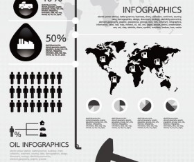 Set of chart and Infographics design elements vector 02