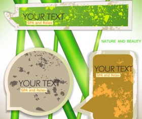 Grunge of Speech frames labels vector 01