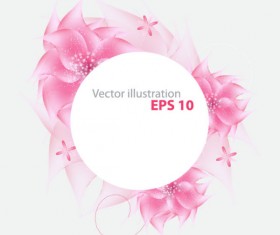 Vivid Shiny Floral vector background art 03