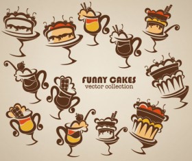 Hand drawn of food elements vector 02