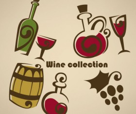 Hand drawn of food elements vector 04