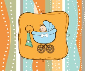 cute cartoon baby cards vector graphics 05