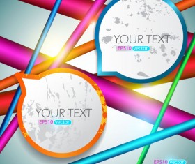 Grunge of Speech frames labels vector 02