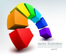 Concept 3D vector background graphics 02