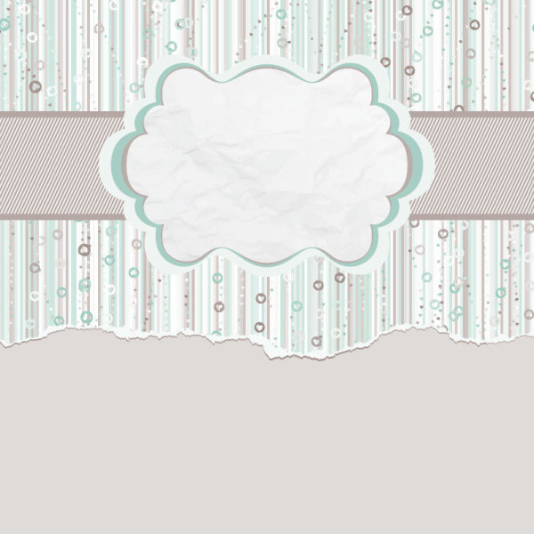 Hand drawn Floral and paper of background vector 03