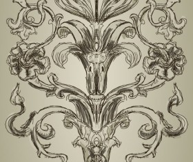 Elements of Retro Decoration Pattern Borders vector 01