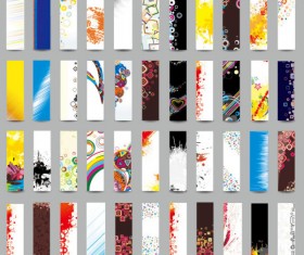 Collection of Stylish Business cards design elements vector 02