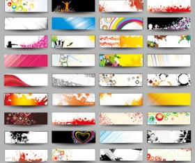 Collection of Stylish Business cards design elements vector 04