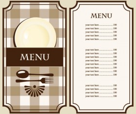 Set of cafe and restaurant menu cover template vector 02