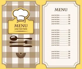 Set of cafe and restaurant menu cover template vector 03