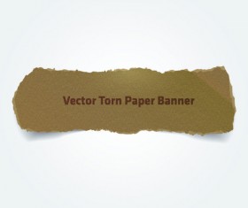 Ripped parchment banner vector Graphics 01