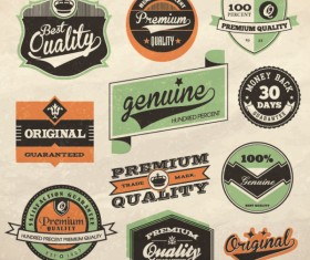 Best business elements labels vector 01