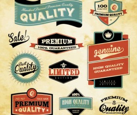 Best business elements labels vector 02