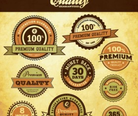 Best business elements labels vector 03