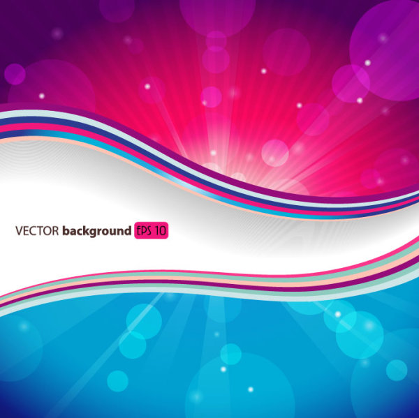 Abstract Smooth and colorful of Shiny vector background 01