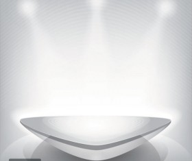 Business Booth Lighting effects vector background 03