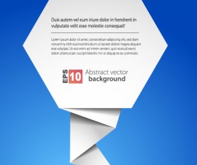 Elements of Abstract Origami vector background 02