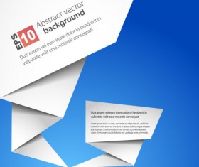 Elements of Abstract Origami vector background 04