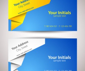 Elements of Abstract Origami vector background 05