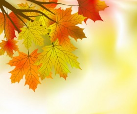 Fall of Maple Leaf elements background vector 01