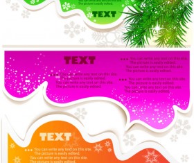 Creative Speech Circle and cloud vector set 04