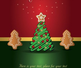 Cute Christmas creative Greeting Cards vector 01