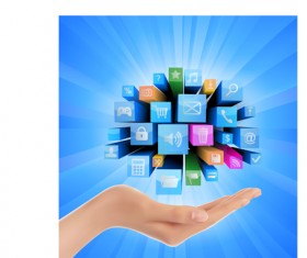 Set of concept technology vector 02