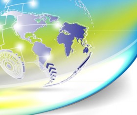 Concept Map elements vector background art 02