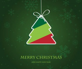 Cute Christmas creative Greeting Cards vector 02