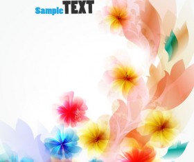 Shiny flower background vector 02